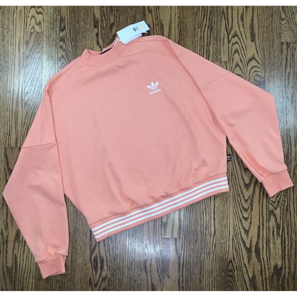 Adidas Pharrell Williams Trefoil HuHiking Coral Sweatshirt Womans Medium